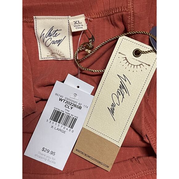 White Crow Womens Catalina Coral Distressed High Neck Tank Top NEW Size XL - Picture 7 of 12